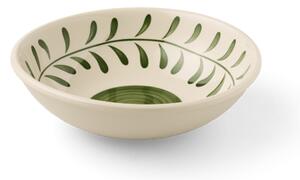 Bowl - Stoneware. Ø21 x 6.3 cm. - Moss Green - Søstrene Grene