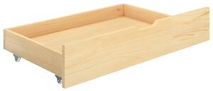 Bed Drawers 2 pcs Solid Pine Wood
