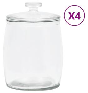 Storage Glass Jars with Lid 4 pcs 8000 ml