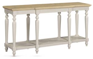 Chilton 165cm Wooden Console Table - Grey And Natural