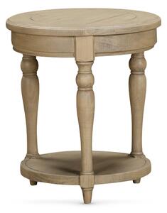 Chilton Wooden Round Side Table - Rustic Oak