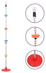 Climbing Rope Swing with Platforms and Disc 200 cm