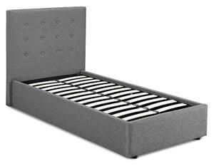 Lacer Fabric Single Bed - Grey