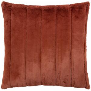 Paoletti Empress Faux Fur 45cm x 45cm Filled Cushion Rust