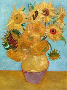 Fine Art Print Vase with Twelve Sunflowers, Vincent van Gogh