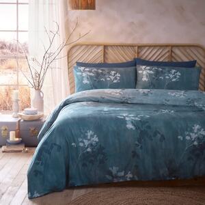 Drift Flynn Eco Duvet Cover Bedding Set Teal