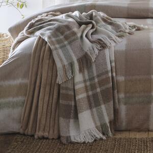 Appletree Verbier Faux Mohair 130cm x 180cm Bedspread Natural