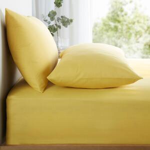 Appletree Pure Cotton Pair of Housewife Pillowcase Yellow