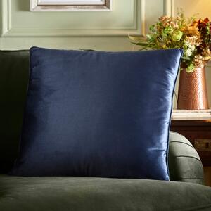 Appletree Harlan Velvet 55cm x 55cm Filled Cushion Navy