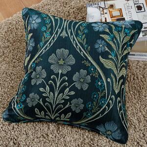 Curtina Estelle Woven 43cm x 43cm Filled Cushion Navy