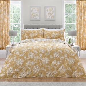 Dreams & Drapes Mishka Quilted 200cm x 230cm Bedspread Gold