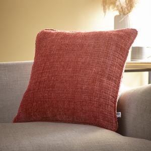 Appletree Alba 43cm x 43cm Soft Touch Chenille Filled Cushion Terracotta