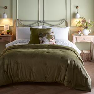 Appletree Austell Soft Touch 150cm x 220cm Bedspread Olive