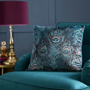 Laurence Llewelyn-Bowen Dandy 55cm x 55cm Filled Cushion Teal