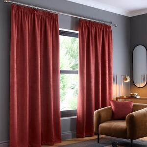 Fusion Galaxy Dimout Ready Made Curtains Terracotta