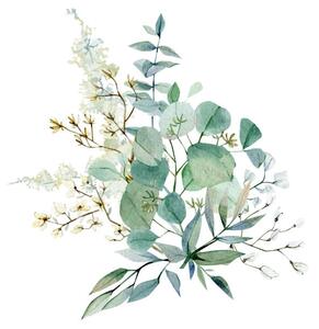 Photography Watercolor winter bouquet. Fall floral eucalyptus, Anna Tkachenko