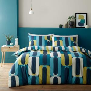 Fusion Orea Duvet Cover Bedding Set Blue