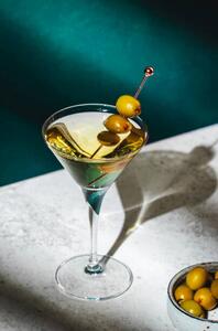 Photography Vodka martini, classic alcoholic cocktail drink, 5PH