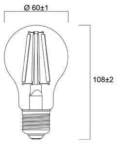Sylvania E27 filament LED bulb 4W 2,700K 840lm