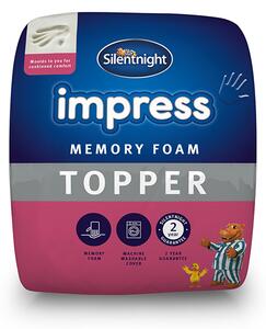 Silentnight Impress Memory Foam 2.5cm Mattress Topper, Single