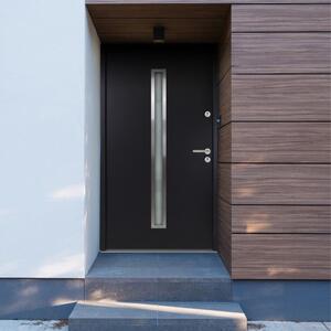 Aluminium Front Door Anthracite 100x200 cm