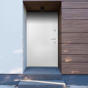 Aluminium Front Door White 90x200 cm