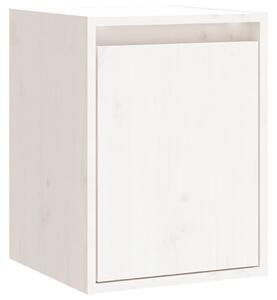 Wall Cabinet White 30x30x40 cm Solid Wood Pine
