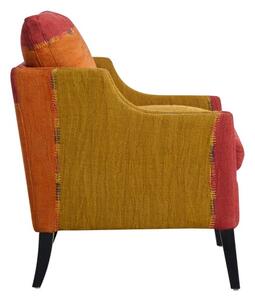 Regal Chair Turkish Perde, Red & Green, Chair, Green/Red - Andrew Martin Wool