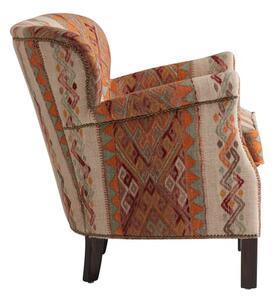 Harrow Chair Frida Sunset, Chair, Orange/Multicoloured - Andrew Martin Cotton