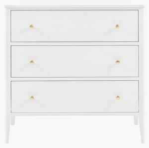 Ardena 3 Drawer Chest of Drawers in White