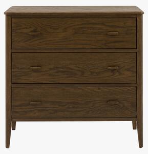 Alma 3 Drawer Chest of Drawers in Walnut
