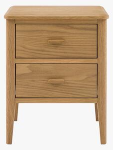 Alma 2 Drawer Bedside Table in Natural