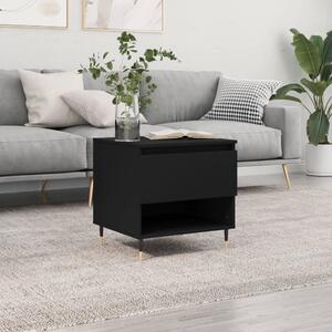 Coffee Table Black 50x46x50 cm Engineered Wood