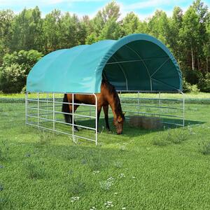 Livestock Tent PVC 3.7x3.7 m Green