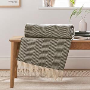 Foxton Herringbone Throw Blanket 130x180cm