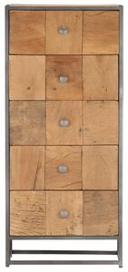 Drawer Cabinet 45x30x100 cm Solid Reclaimed Wood