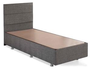 Lrelan Fabric Ottoman Storage Single Bed in Grey