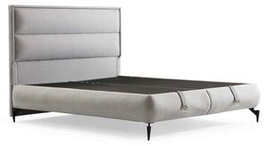 Iveron Fabric Ottoman Storage Small Double Bed in Grey