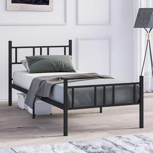 Elzano Metal Single Bed In Black