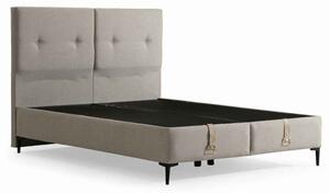Liroth Fabric Ottoman Storage Super King Size Bed in Beige
