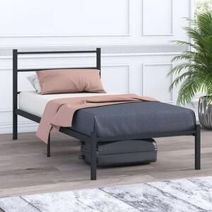 Kiroth Metal Single Bed in Black