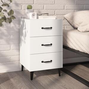Bedside Cabinet White 40x40x66 cm Engineered Wood