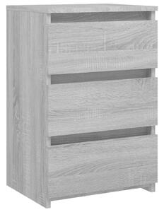 Bed Cabinet Grey Sonoma 40x35x62.5 cm Engineered Wood