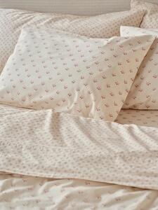 Dusty Pink Martha Floral Cotton Pillowcases (Pair) | Standard | Piglet in Bed
