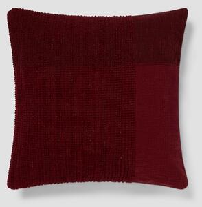 Rhubarb Soft Cross Weave Wool Square Cushion Cover | 50x50cm | Piglet in Bed
