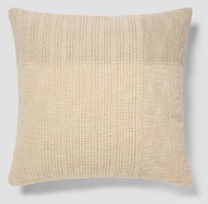 Cream & Oatmeal Soft Cross Weave Wool Square Cushion Cover | 50x50cm | Piglet in Bed
