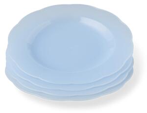 Reusable plastic plates 4-pack - Ø24. 4 pcs. - Misty Blue - Søstrene Grene
