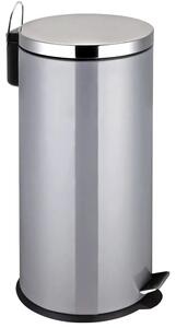 Miller Stainless Steel 30 Litre Pedal Bin In Grey