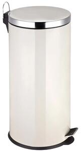 Miller Stainless Steel 30 Litre Pedal Bin In Cream
