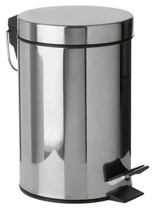 Parker Stainless Steel 3 Litre Pedal Bin In Silver